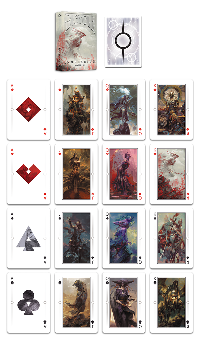 PlayingCardDecks.com-Angelarium Trilogy Bicycle Playing Cards
