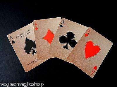 PlayingCardDecks.com-Sovereign Metal Copper & Stainless Steel 2 Deck Set Bicycle Playing Cards