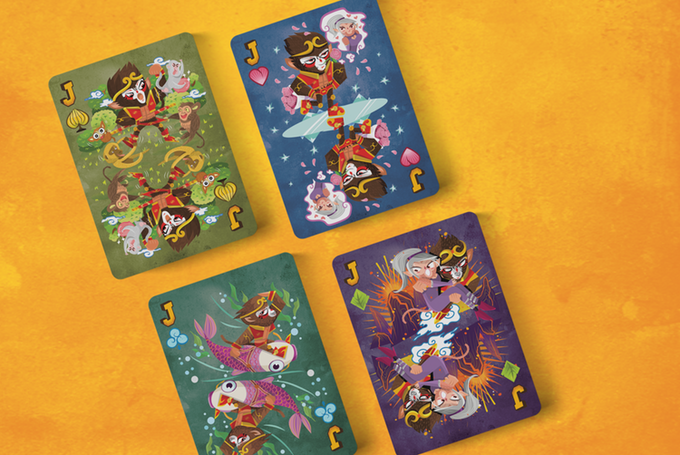 PlayingCardDecks.com-Monkey King Gilded Bicycle Playing Cards