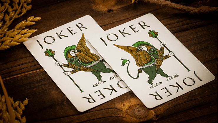 PlayingCardDecks.com-Babylon Forest Green Playing Cards TPCC