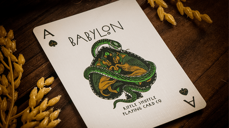 PlayingCardDecks.com-Babylon Forest Green Playing Cards TPCC