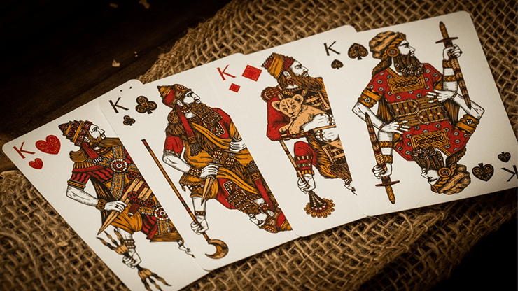 PlayingCardDecks.com-Babylon Ruby Red Playing Cards TPCC