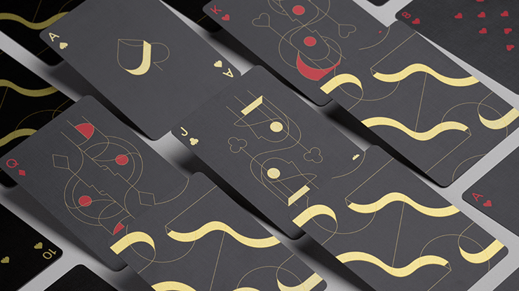 PlayingCardDecks.com-Balance Black Playing Cards USPCC