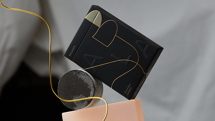PlayingCardDecks.com-Balance Black Playing Cards USPCC