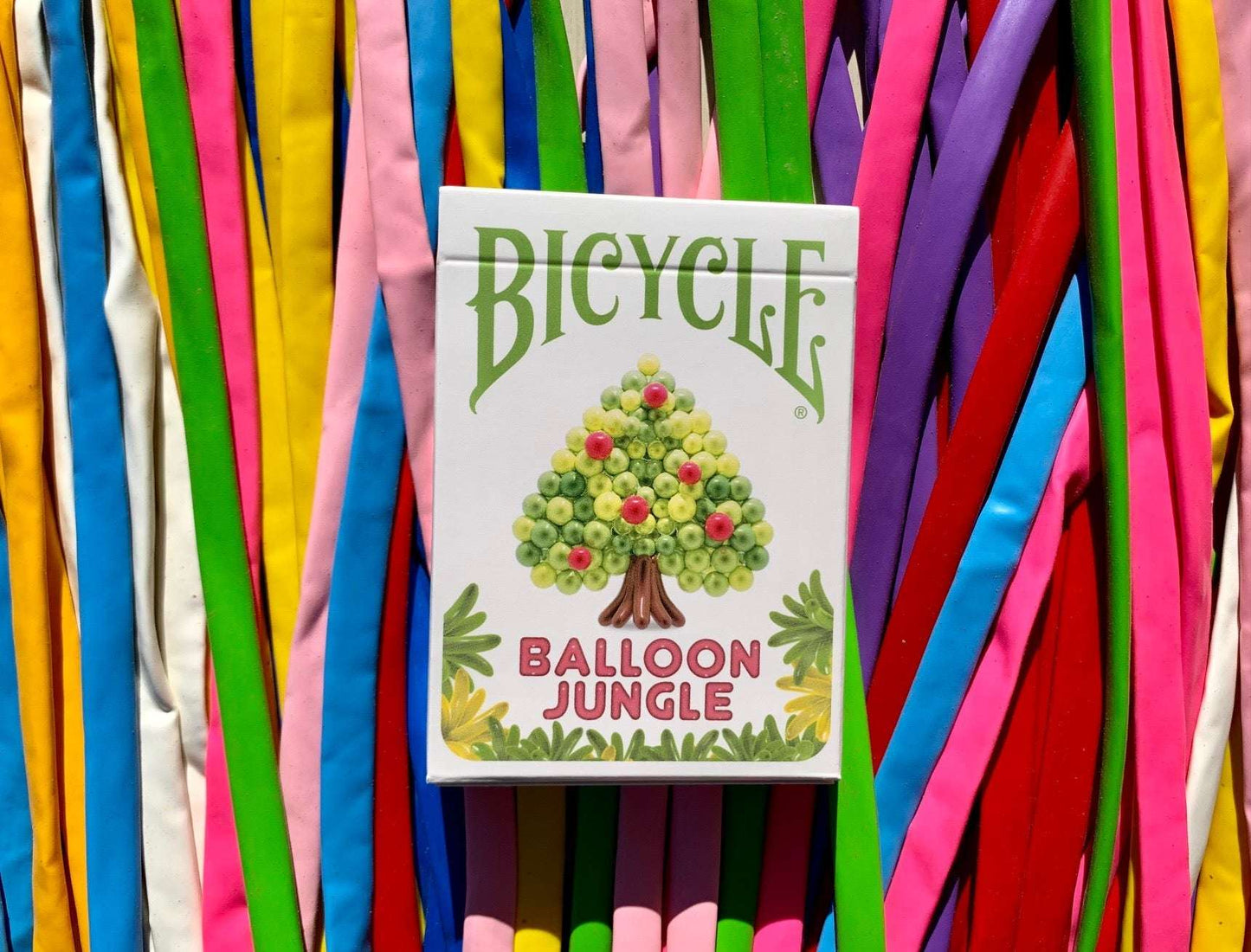 PlayingCardDecks.com-Balloon Jungle Gilded Bicycle Playing Cards