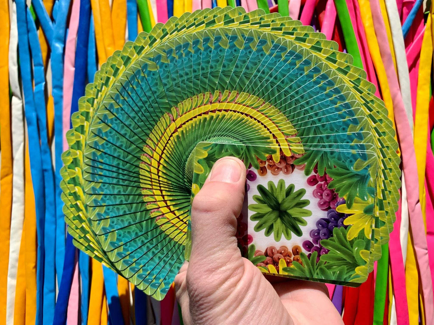 PlayingCardDecks.com-Balloon Jungle Gilded Bicycle Playing Cards