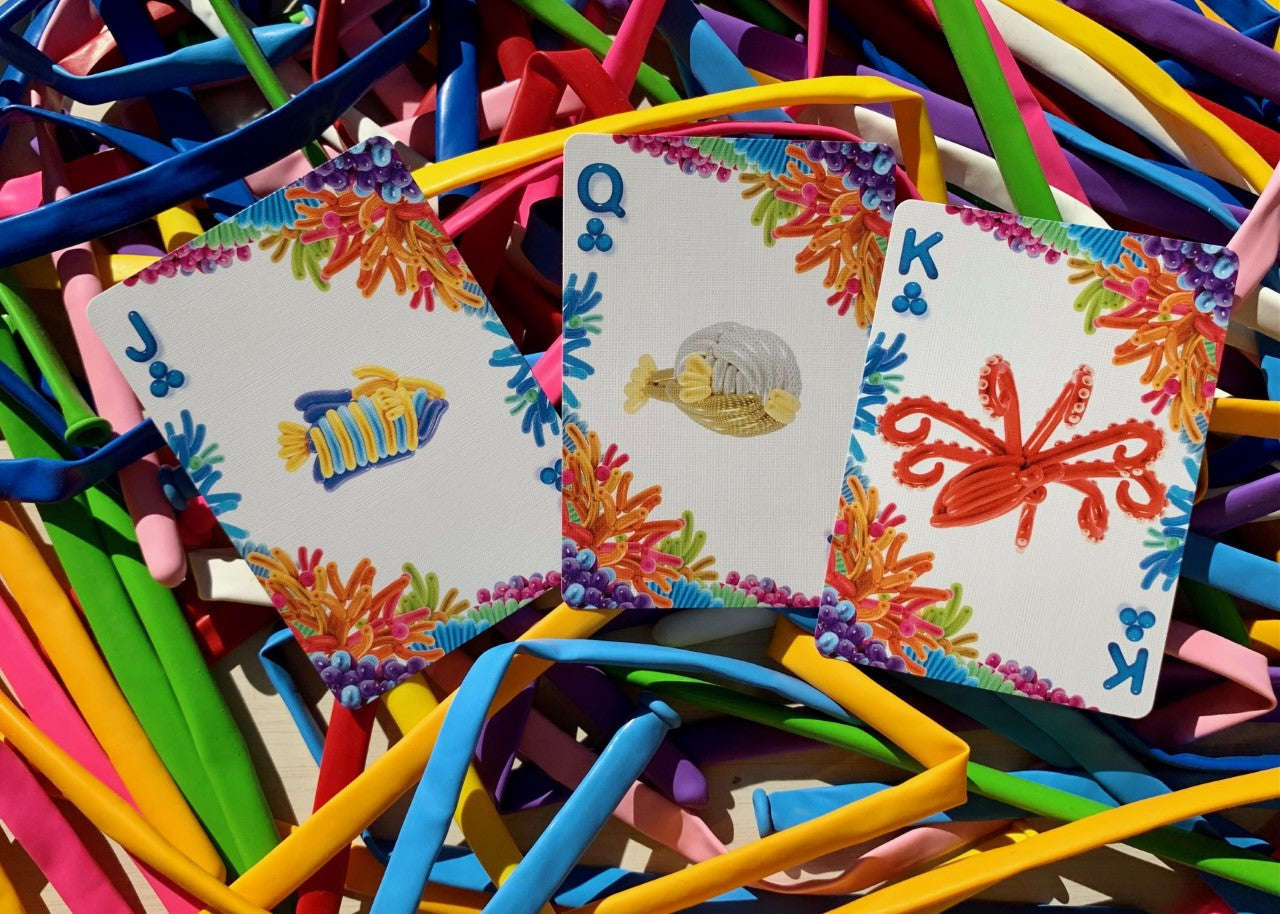 PlayingCardDecks.com-Balloon Ocean Stripper Bicycle Playing Cards