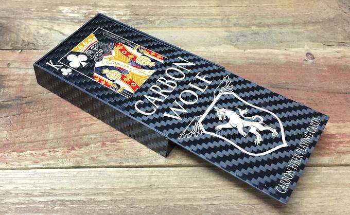 PlayingCardDecks.com-Carbon Fiber Wolf Playing Cards