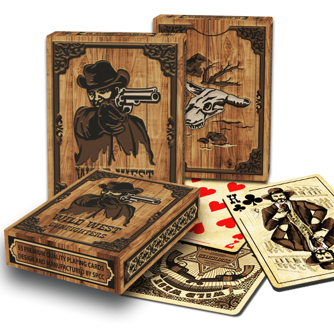 PlayingCardDecks.com-Wild West Playing Cards SPCC