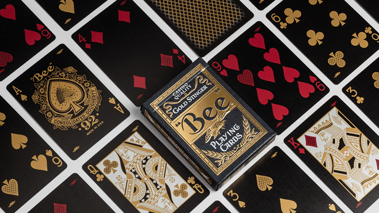 PlayingCardDecks.com-Bee Gold Stinger Playing Cards