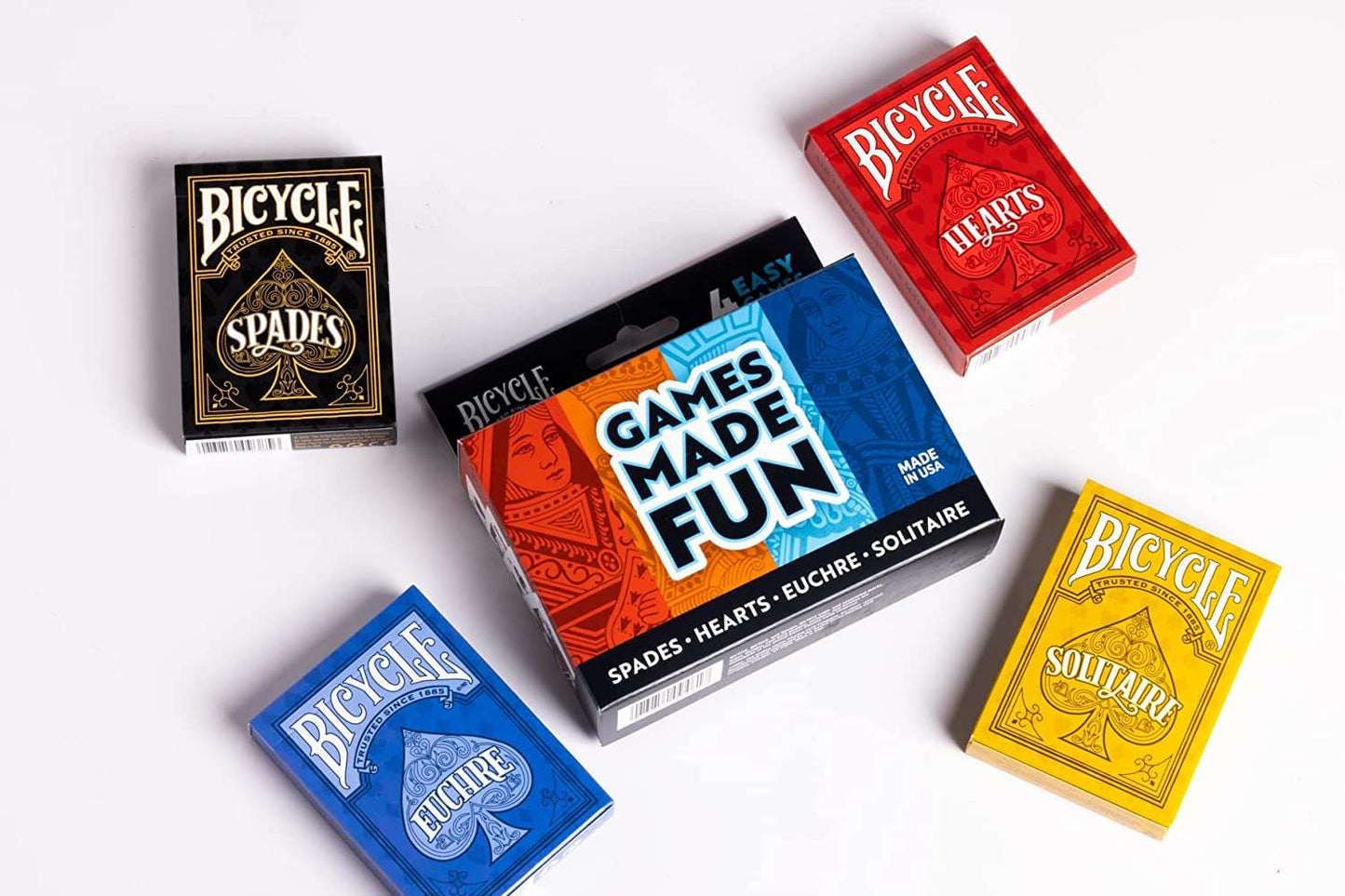 PlayingCardDecks.com-Bicycle Games 4 Pack