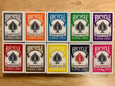 PlayingCardDecks.com-Bicycle Rider Back Playing Cards 10 Deck Set