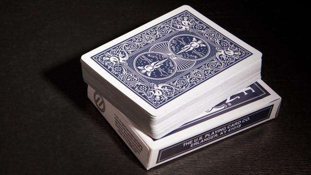 PlayingCardDecks.com-Titanium Steel Blue v2 Bicycle Playing Cards