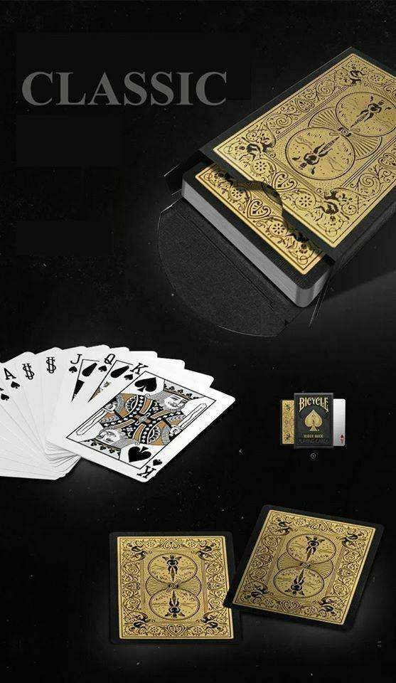 PlayingCardDecks.com-Black Gold Bicycle Playing Cards