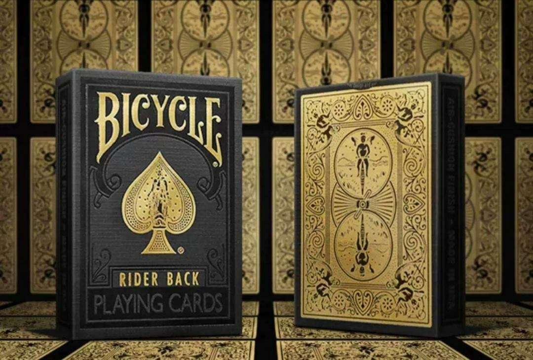 PlayingCardDecks.com-Black Gold Bicycle Playing Cards
