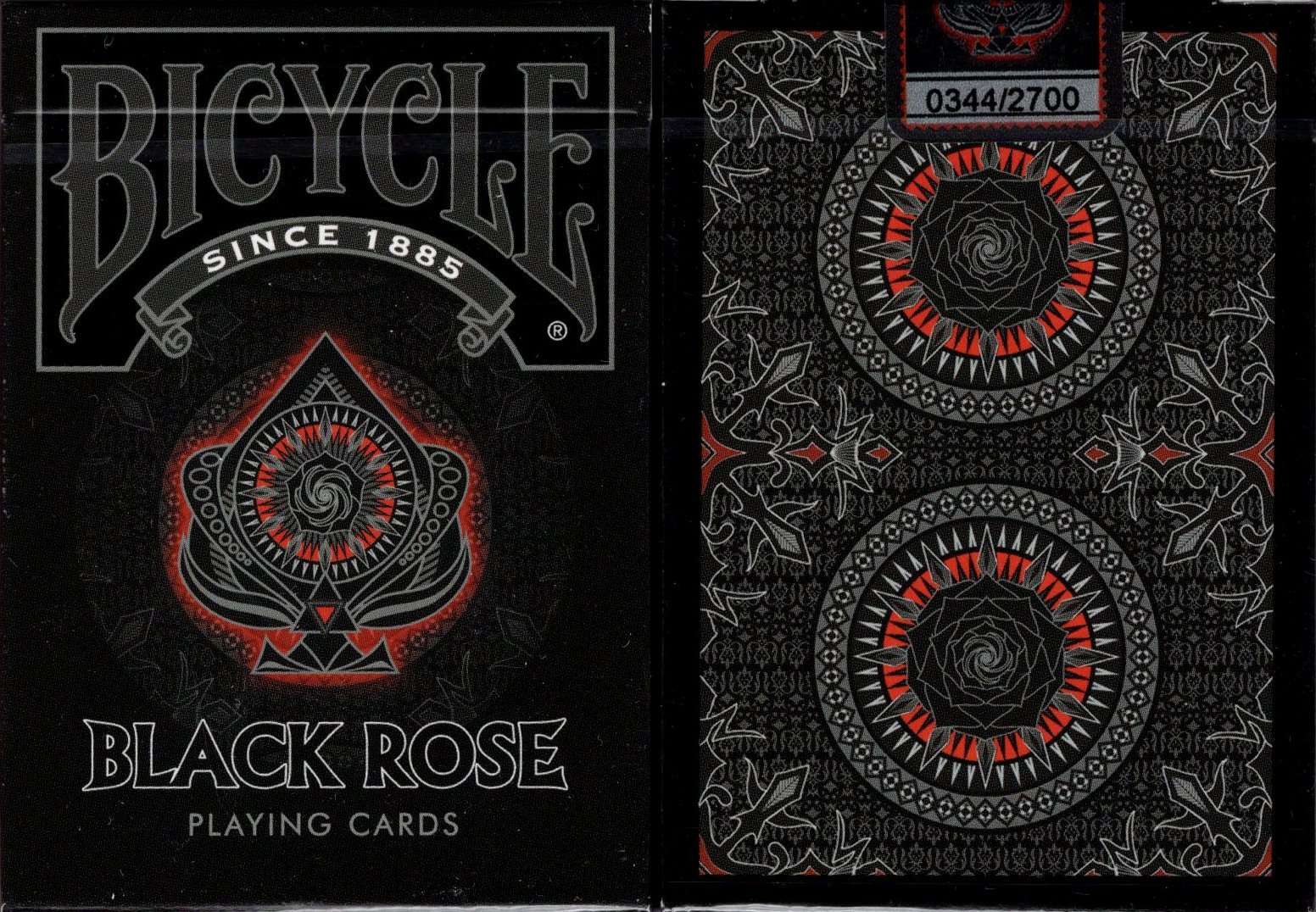 PlayingCardDecks.com-Black Rose Bicycle Playing Cards Deck