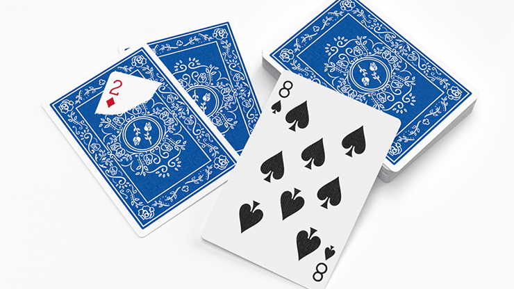 PlayingCardDecks.com-Black Roses Blue Magic Playing Cards USPCC