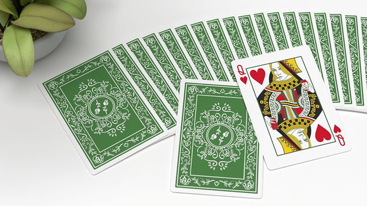 PlayingCardDecks.com-Black Roses Immergrun Playing Cards USPCC