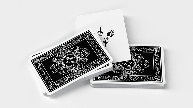 PlayingCardDecks.com-Black Roses Marked Playing Cards USPCC
