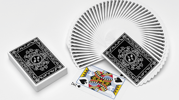PlayingCardDecks.com-Black Roses Marked Playing Cards USPCC