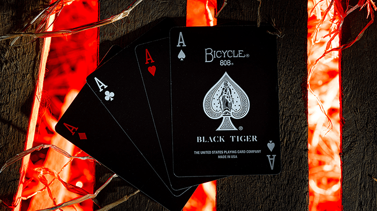 PlayingCardDecks.com-Black Tiger Revival Bicycle Playing Cards