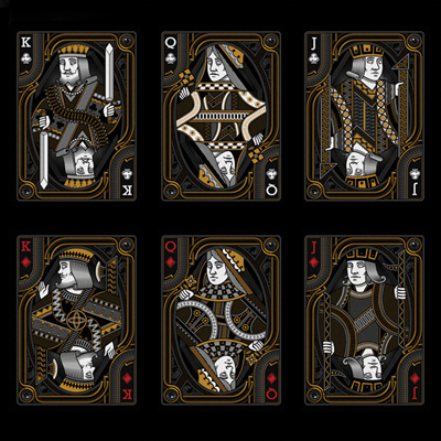 PlayingCardDecks.com-Blackout Kingdom Bicycle Playing Cards