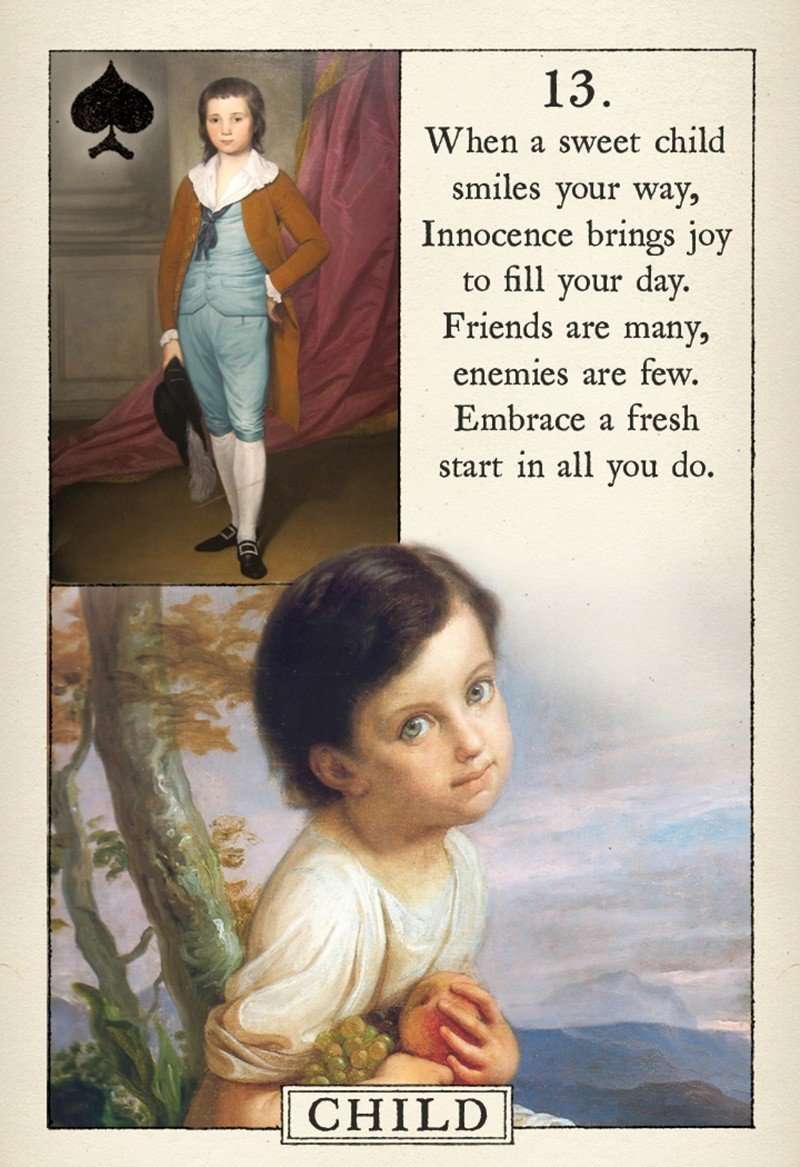 PlayingCardDecks.com-Blue Bird Lenormand Fortune Telling Cards USGS