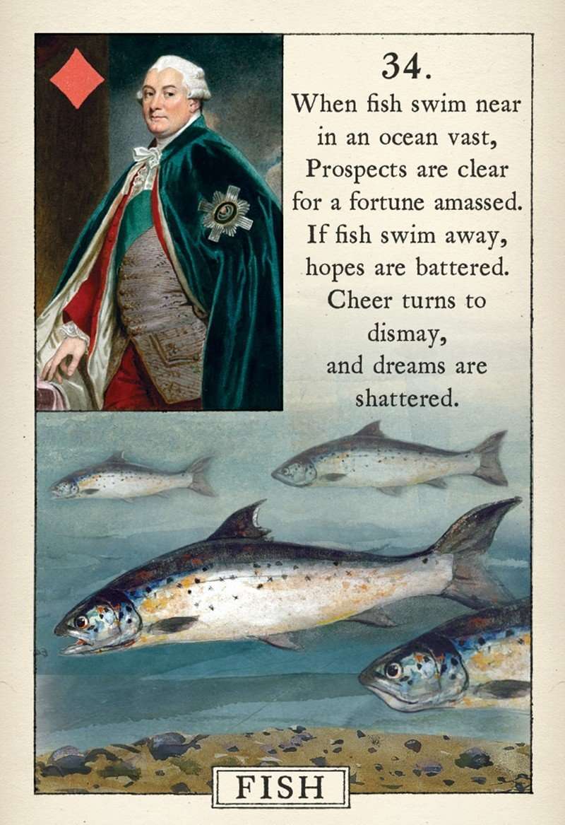PlayingCardDecks.com-Blue Bird Lenormand Fortune Telling Cards USGS