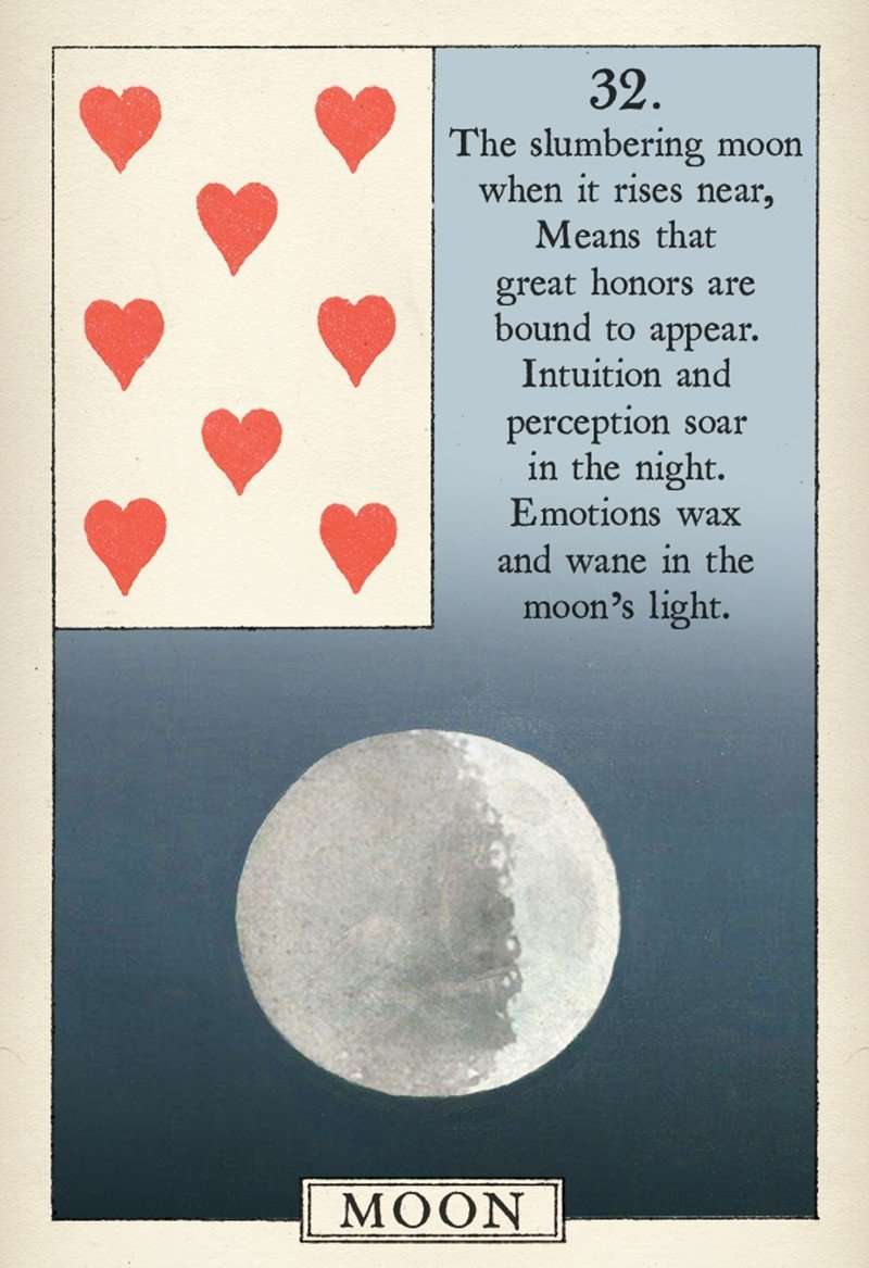 PlayingCardDecks.com-Blue Bird Lenormand Fortune Telling Cards USGS