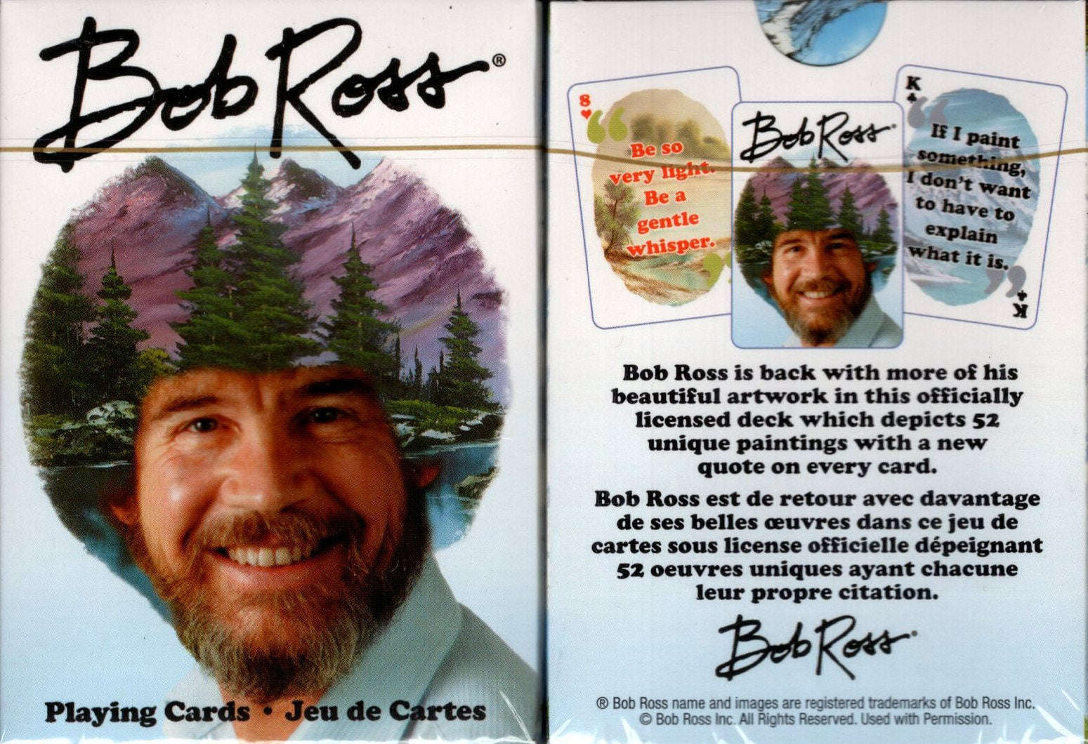 Bob Ross Quotes v2 Playing Cards Aquarius