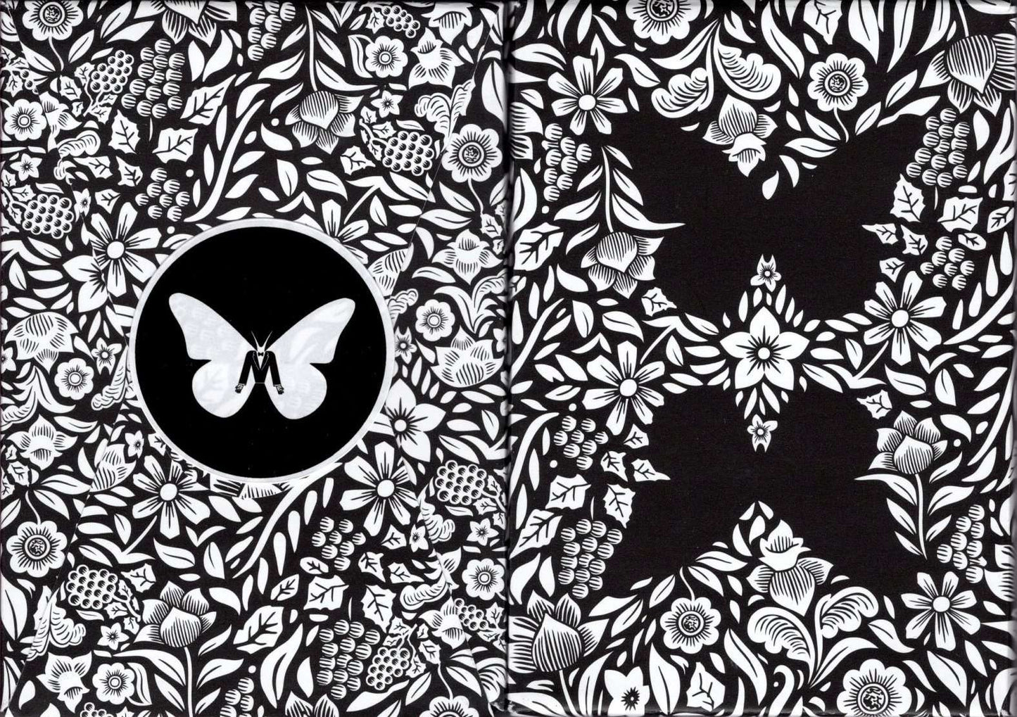 Limited Edition Butterfly Playing Cards (Black and White) by Ondrej Psenicka