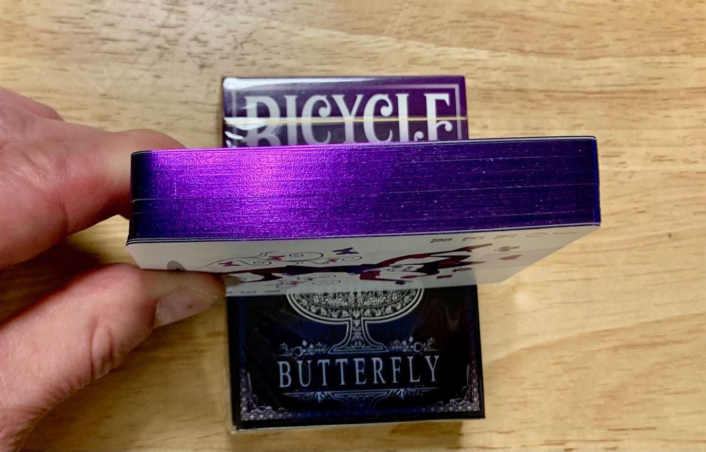 PlayingCardDecks.com-Butterfly Gilded Bicycle Playing Cards