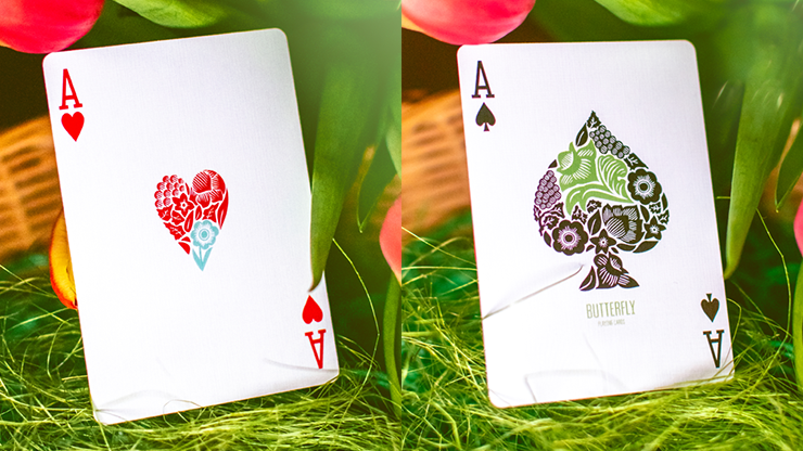 PlayingCardDecks.com-Butterfly Spring Marked Playing Cards Cartamundi