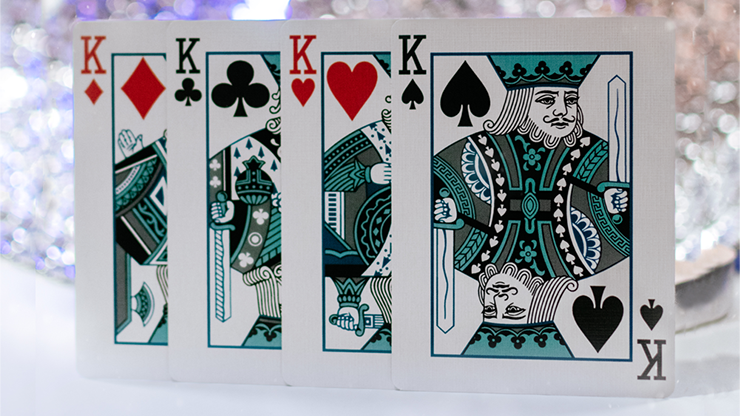 PlayingCardDecks.com-Butterfly Winter Marked Playing Cards Cartamundi