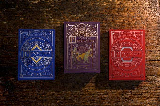 PlayingCardDecks.com-Pinocchio Playing Cards Collodi's 2 Deck Set USPCC