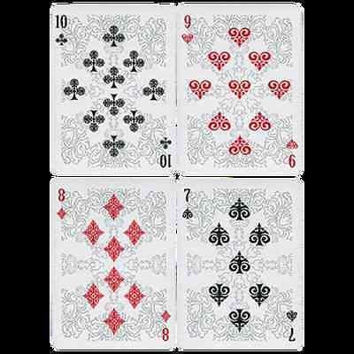 PlayingCardDecks.com-Arcanum 2 Deck Set White Black Playing Cards