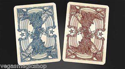 PlayingCardDecks.com-Civil War Red & Blue Deck Set Bicycle Playing Cards