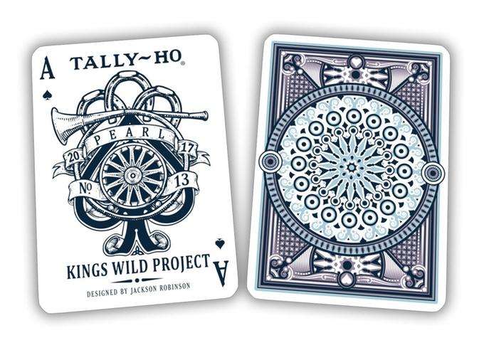 PlayingCardDecks.com-Pearl Tally-Ho Circle Back Playing Cards