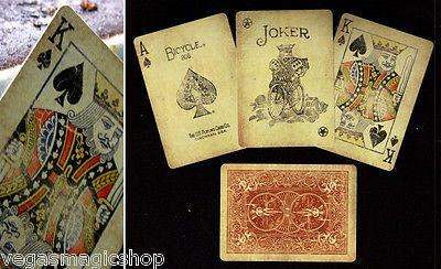 PlayingCardDecks.com-1800 Vintage Red Bicycle Playing Cards Deck
