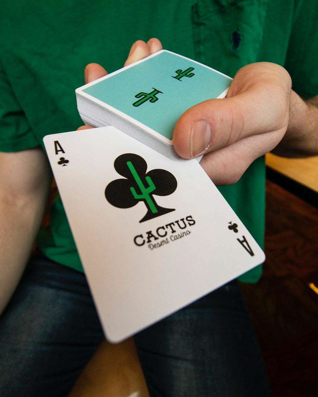 PlayingCardDecks.com-Cactus Desert Casino Playing Cards USPCC
