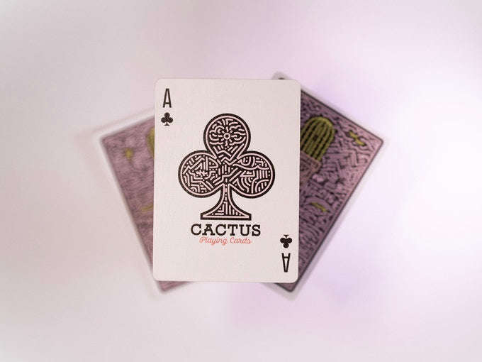 PlayingCardDecks.com-Cactus Pink Quartz Marked Playing Cards USPCC
