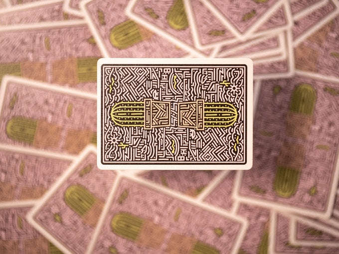 PlayingCardDecks.com-Cactus Pink Quartz Marked Playing Cards USPCC
