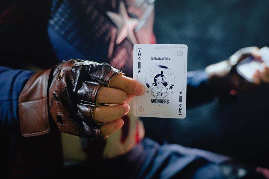 PlayingCardDecks.com-Captain America Deluxe Playing Cards USPCC