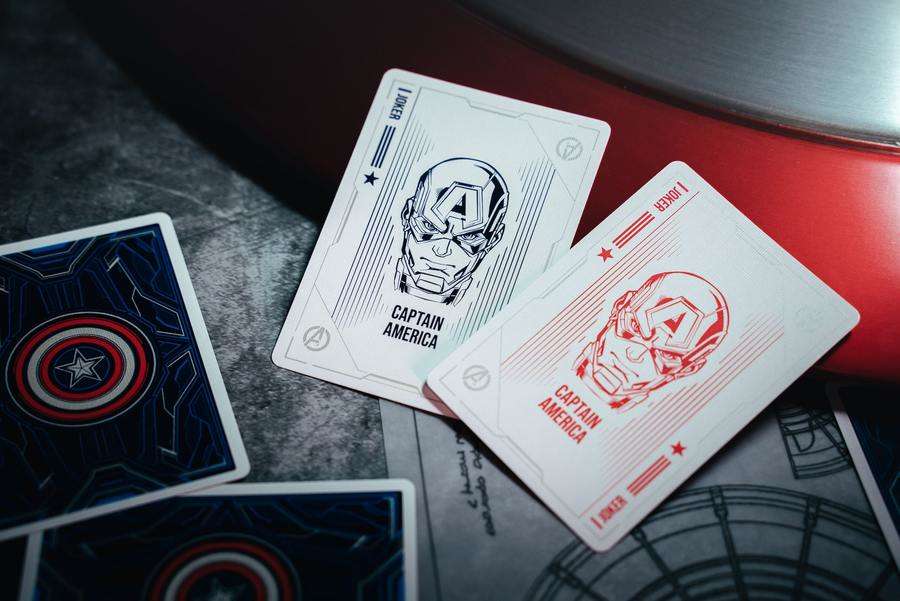 PlayingCardDecks.com-Captain America Deluxe Playing Cards USPCC