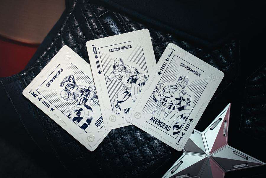 PlayingCardDecks.com-Captain America Deluxe Playing Cards USPCC