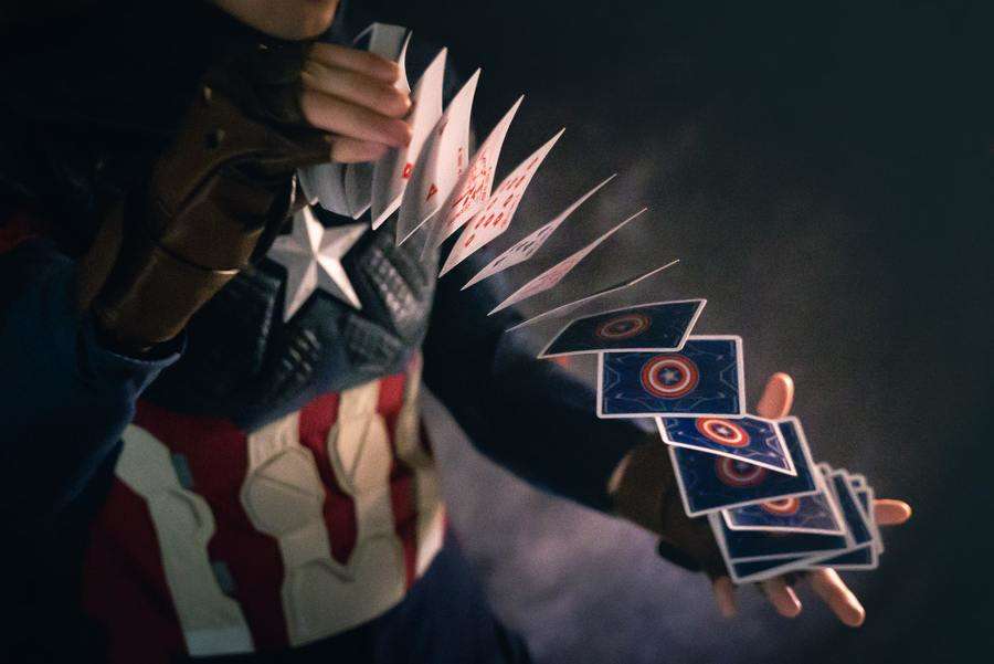 PlayingCardDecks.com-Captain America Deluxe Playing Cards USPCC