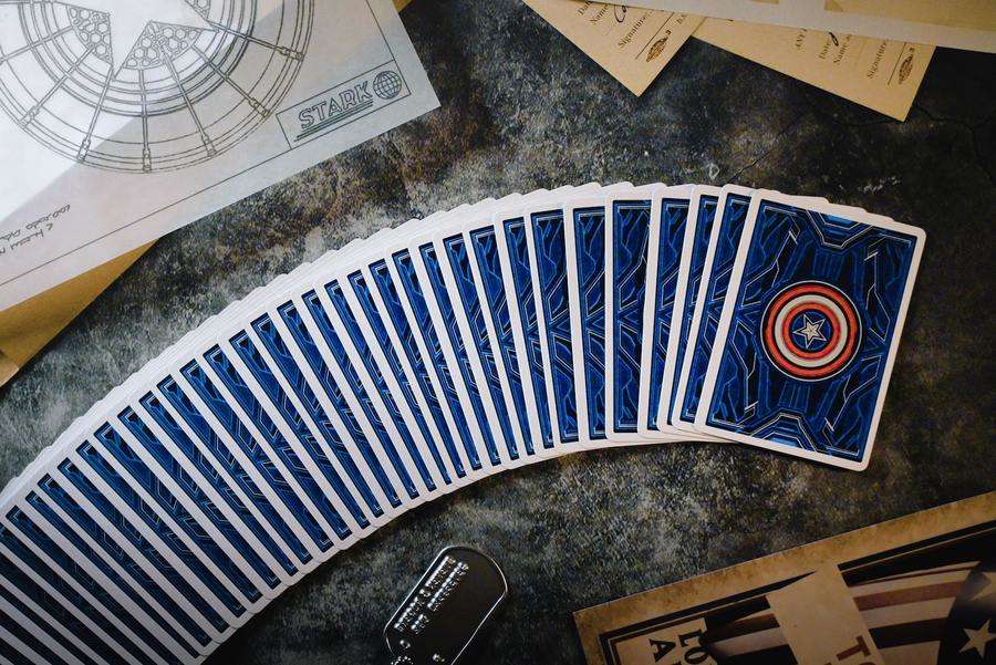 PlayingCardDecks.com-Captain America Deluxe Playing Cards USPCC
