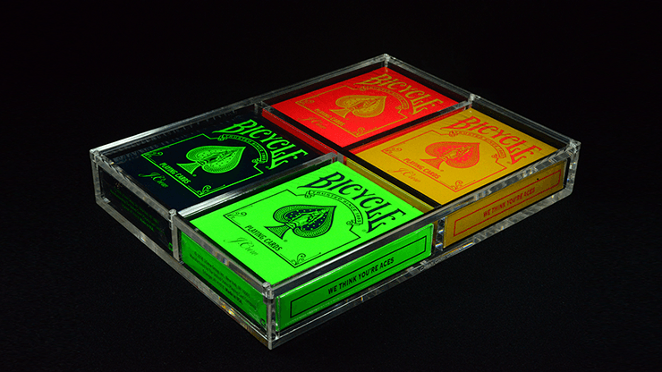 PlayingCardDecks.com-Carat X2X2 (Double Row Four Deck Case)