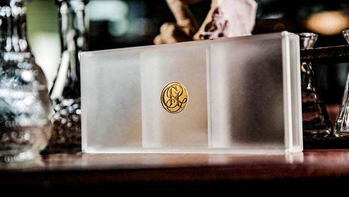 PlayingCardDecks.com-Card College Luxury 3 Deck Set In Acrylic Box USPCC