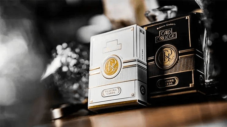 PlayingCardDecks.com-Card College The Elegant Box White Playing Cards 2 Deck Set Deck USPCC